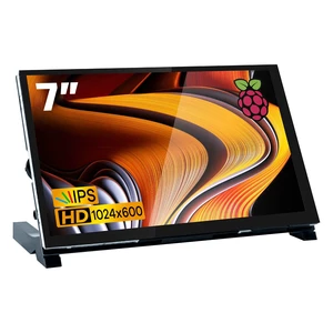 7 Inch IPS LCD Touch Screen Raspberry Pi Monitor Display 1024×600 Capacitive Screen HDMI Monitor Compatible with Raspberry Pi 5/4B/3B+, BB Black, Windows 10 8 7 7 Inch IPS LCD Touch Screen Raspberry Pi Monitor Display 1024×600 Capacitive Screen HDMI Monitor Compatible with Raspberry Pi 5/4B/3B+, BB Black, Windows 10 8 7