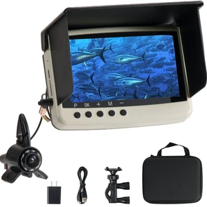 Underwater Camera & Fish Finder: 5.5 Inch OLED 1080P Waterproof Ice Fishing Camera with MonitorPortable Fish Finders for Ice/Lake FishingDepth Finder for Boat/Kayak & Murky Under Water Underwater Camera & Fish Finder: 5.5 Inch OLED 1080P Waterproof Ice Fishing Camera with MonitorPortable Fish Finders for Ice/Lake FishingDepth Finder for Boat/Kayak & Murky Under Water