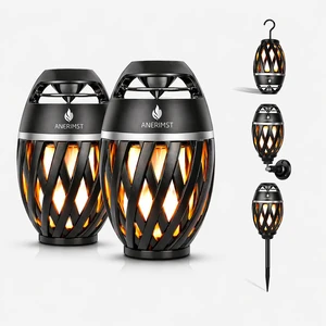 for Dad, Outdoor Bluetooth Speakers with LED Torch Light Wireless & Waterproof Speaker for Garden, Patio, 360° Sound, 24-Hour Playtime for Men, 2 Pack (Black) for Dad, Outdoor Bluetooth Speakers with LED Torch Light Wireless & Waterproof Speaker for Garden, Patio, 360° Sound, 24-Hour Playtime for Men, 2 Pack (Black)