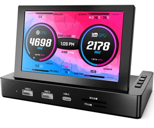5'' Mini Monitor with Raspberry Pi Mount Holes & USB HUB, Type-C One-Cable Connection&Speakers, All-in-One Storage Dock, Pocket IPS Screen for PC monitoring/Gaming/AIDA64/Streaming Partner 5'' Mini Monitor with Raspberry Pi Mount Holes & USB HUB, Type-C One-Cable Connection&Speakers, All-in-One Storage Dock, Pocket IPS Screen for PC monitoring/Gaming/AIDA64/Streaming Partner