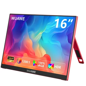 Portable Monitor 16 inch Gift for Girls, 1920x1200P FHD 100% sRGB for Drawing & Design, USB C HDMI External Screen Ultra-Thin Metal for Laptop/Mac/Phone/Xbox/PS5(Red) Portable Monitor 16 inch Gift for Girls, 1920x1200P FHD 100% sRGB for Drawing & Design, USB C HDMI External Screen Ultra-Thin Metal for Laptop/Mac/Phone/Xbox/PS5(Red)