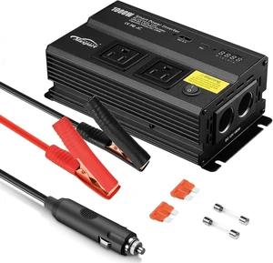 1000W Power Inverter for Car, 12V DC to 110V AC Converter with 3.0A USB Type-C Outlets, 12 Volt Car Cigarette Lighter Battery Inverter for Vehicles 1000W Power Inverter for Car, 12V DC to 110V AC Converter with 3.0A USB Type-C Outlets, 12 Volt Car Cigarette Lighter Battery Inverter for Vehicles