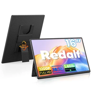 16" Portable Monitor, 1200P FHD Ultra Slim Laptop Screen Extender, 360°Rotating Detachable Stand, Plug & Play Travel Dual Monitor for Laptop/Wins/MacOS/Phone 16" Portable Monitor, 1200P FHD Ultra Slim Laptop Screen Extender, 360°Rotating Detachable Stand, Plug & Play Travel Dual Monitor for Laptop/Wins/MacOS/Phone