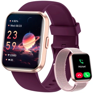 Smart Watches for Women for Android & iPhone, Alexa Built-in, 1.8" Touch Screen Smartwatch with Heart Rate/SpO2/Sleep/Stress Monitor, IP68 Waterproof Fitness Tracker, 101+ Sports Modes, 2 Bands Smart Watches for Women for Android & iPhone, Alexa Built-in, 1.8" Touch Screen Smartwatch with Heart Rate/SpO2/Sleep/Stress Monitor, IP68 Waterproof Fitness Tracker, 101+ Sports Modes, 2 Bands
