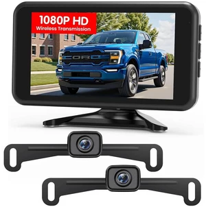 Wireless Backup Camera:1080P HD Dual-Channel Monitor, Easy Installation,Stable Digital Transmission Signal,IP69K Waterproof Night Vision Back Up Camera for Truck,SUV,Car,Vans Wireless Backup Camera:1080P HD Dual-Channel Monitor, Easy Installation,Stable Digital Transmission Signal,IP69K Waterproof Night Vision Back Up Camera for Truck,SUV,Car,Vans