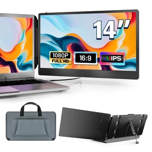14" Laptop Monitor Extender, FHD 1080P IPS Dual Laptop Screen Extender, HDMI/USB-A/Type-C Plug and Play for Windows, Mac, Chrome, Android, Xbox, Switch, PS5, Work with 13.3-17 Laptops 14" Laptop Monitor Extender, FHD 1080P IPS Dual Laptop Screen Extender, HDMI/USB-A/Type-C Plug and Play for Windows, Mac, Chrome, Android, Xbox, Switch, PS5, Work with 13.3-17 Laptops