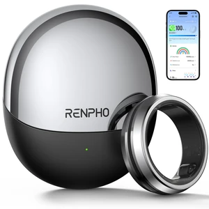 Lynx Smart Ring-All Day Sleep & Activity Tracking, Includes Charging Case, Gifts for Men, 7-Day Battery Life, Subscription-Free App for iOS & Android, Size Before You Buy (Silver, Size 6) Lynx Smart Ring-All Day Sleep & Activity Tracking, Includes Charging Case, Gifts for Men, 7-Day Battery Life, Subscription-Free App for iOS & Android, Size Before You Buy (Silver, Size 6)
