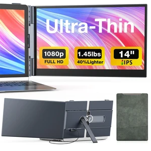 Laptop Screen Extender, 14" Ultra-Thin & Lightweight Portable Monitor, 1080P FHD IPS Second Screen, Plug and Play, Laptop Monitor Extender Compatible for Mac/Win Laptops 13-17 Inch Laptop Screen Extender, 14" Ultra-Thin & Lightweight Portable Monitor, 1080P FHD IPS Second Screen, Plug and Play, Laptop Monitor Extender Compatible for Mac/Win Laptops 13-17 Inch