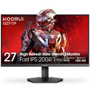 27 Inch Gaming Monitor 200Hz FHD (1920x1080) HDR400, 1ms Fast IPS, 90% DCI-P3, Adaptive-Sync, HDMI 2.0, DP 1.4, VESA Mount, Tilt Adjustable, G2711P 27 Inch Gaming Monitor 200Hz FHD (1920x1080) HDR400, 1ms Fast IPS, 90% DCI-P3, Adaptive-Sync, HDMI 2.0, DP 1.4, VESA Mount, Tilt Adjustable, G2711P
