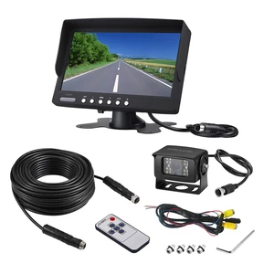 Truck Backup Camera Monitor kit,Heavyduty Vehicle Waterproof Night Vision Wide Angle Rearview Cab Cam+7 inch Screen+66ft Extension Cable for Bus/Van/Fifth Wheel/Trailer/RV/Camper/Pickup/(12V-24V) Truck Backup Camera Monitor kit,Heavyduty Vehicle Waterproof Night Vision Wide Angle Rearview Cab Cam+7 inch Screen+66ft Extension Cable for Bus/Van/Fifth Wheel/Trailer/RV/Camper/Pickup/(12V-24V)