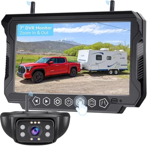 RV Backup Camera Wireless 7-inch for Furrion: Touchkey 4-Channel with Recording 1080P HD RV Rear View Camera Night Vision Waterproof Easy Install for Trailers, Boats, Fifth Wheels RV Backup Camera Wireless 7-inch for Furrion: Touchkey 4-Channel with Recording 1080P HD RV Rear View Camera Night Vision Waterproof Easy Install for Trailers, Boats, Fifth Wheels