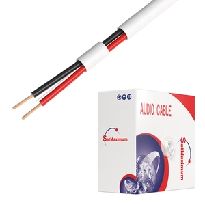 250FT 18/2 Speaker Wire CL2 Rated Indoor Low Voltage Copper Clad Aluminum (CCA) 18 Gauge 2 Conductors Cable with Easy Pull Box Perfect for in-Wall Installation 250FT 18/2 Speaker Wire CL2 Rated Indoor Low Voltage Copper Clad Aluminum (CCA) 18 Gauge 2 Conductors Cable with Easy Pull Box Perfect for in-Wall Installation