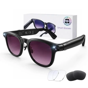 AI Smart Glasses with Camera, 8MP HD Bluetooth Camera Glasses, 1080P Video Recording Sunglasses for Women Men, Real Time Translation, Voice Assistant, Open Earbuds for Travel, Work Vlog (3 lenses) AI Smart Glasses with Camera, 8MP HD Bluetooth Camera Glasses, 1080P Video Recording Sunglasses for Women Men, Real Time Translation, Voice Assistant, Open Earbuds for Travel, Work Vlog (3 lenses)