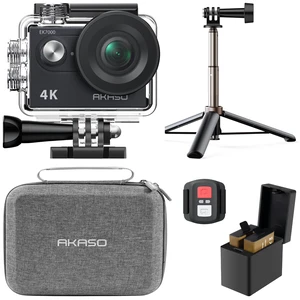 EK7000 4K30fps Action Camera with Mini Selfie Stick Tripod and Carrying Case Bundle EIS 131ft Waterproof Camera 4X Zoom Remote Control 20 MP Underwater Camera EK7000 4K30fps Action Camera with Mini Selfie Stick Tripod and Carrying Case Bundle EIS 131ft Waterproof Camera 4X Zoom Remote Control 20 MP Underwater Camera