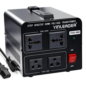 110V to 220V Voltage Converter Transformer 2000W Step Up/Down 110/120 Volt - 220/240 Volt Converter 110V to 220V Voltage Converter Transformer 2000W Step Up/Down 110/120 Volt - 220/240 Volt Converter