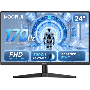 24 Inch Gaming Monitor, 170Hz FHD 1080P VA Display with 3000:1 Contrast, Eye Care, HDMI & VGA, VESA 100x100mm Mountable for Dorm Room, Dual-Screen Setup, PC and Console Gaming 24 Inch Gaming Monitor, 170Hz FHD 1080P VA Display with 3000:1 Contrast, Eye Care, HDMI & VGA, VESA 100x100mm Mountable for Dorm Room, Dual-Screen Setup, PC and Console Gaming