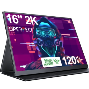 2K 120Hz Portable Gaming Monitor, 16" 2560x1600 QHD 16:10 400 Nits Portable Monitor for Laptop w/VESA & Cover HDR Eye Care External Second Screen for PC Phone Game Console 2K 120Hz Portable Gaming Monitor, 16" 2560x1600 QHD 16:10 400 Nits Portable Monitor for Laptop w/VESA & Cover HDR Eye Care External Second Screen for PC Phone Game Console