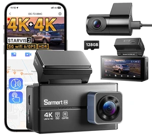 4K+4K Dash Cam Front and Rear, C4 Dash Cam Free 128GB Card Included, Built-in GPS and 5G WiFi, HDR Night Vision, WDR Dash Camera for Cars, App, 24H Parking Mode 4K+4K Dash Cam Front and Rear, C4 Dash Cam Free 128GB Card Included, Built-in GPS and 5G WiFi, HDR Night Vision, WDR Dash Camera for Cars, App, 24H Parking Mode