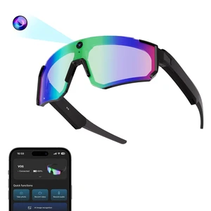 AI Smart Glasses with 32MP Camera, Video Recording Glasses with Voice Control, Built-in Microphone, AI Voice Assistant, UV Protection, for Cycling & Hiking AI Smart Glasses with 32MP Camera, Video Recording Glasses with Voice Control, Built-in Microphone, AI Voice Assistant, UV Protection, for Cycling & Hiking