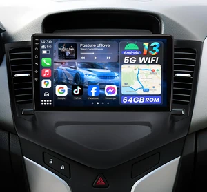 4Core 64GROM Car Radio for Chevrolet Chevy Cruze 2009-2015: 9" 1280 * 800 HD Touch Screen Stereo Wireless CarPlay Android Auto Bluetooth 5.0 WiFi GPS FM SWC Backup Camera 4Core 64GROM Car Radio for Chevrolet Chevy Cruze 2009-2015: 9" 1280 * 800 HD Touch Screen Stereo Wireless CarPlay Android Auto Bluetooth 5.0 WiFi GPS FM SWC Backup Camera