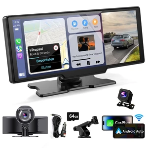 Wireless Portable Carplay Screen for Car - 10.26Inch Carplay & Android Auto Car Touch Stereo, with 4K Dash Cam, Backup Camera,Bluetooth,GPS Navigation Wireless Portable Carplay Screen for Car - 10.26Inch Carplay & Android Auto Car Touch Stereo, with 4K Dash Cam, Backup Camera,Bluetooth,GPS Navigation