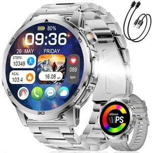 Military Smart Watch for Men Answer/Make Call, 1.85'' HD Rugged Smartwatch with 1000mAh Battery/Flashlight/Heart Rate/110+ Sports Mode, IP68 Waterproof Fitness Tracker Watch for Android iPhone Military Smart Watch for Men Answer/Make Call, 1.85'' HD Rugged Smartwatch with 1000mAh Battery/Flashlight/Heart Rate/110+ Sports Mode, IP68 Waterproof Fitness Tracker Watch for Android iPhone