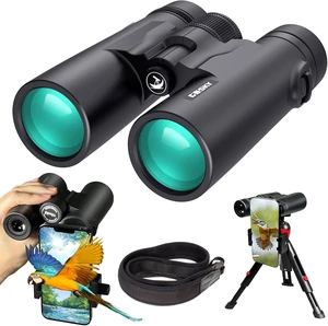 10x42 Roof Prism Binoculars for Adults, HD Professional Binoculars for Bird Watching Travel Stargazing Hunting Concerts Sports-BAK4 Prism FMC Lens-with Phone Mount Strap Carrying Bag 10x42 Roof Prism Binoculars for Adults, HD Professional Binoculars for Bird Watching Travel Stargazing Hunting Concerts Sports-BAK4 Prism FMC Lens-with Phone Mount Strap Carrying Bag
