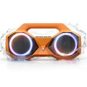 Bluetooth Speaker Outdoor Loud: 80W(Peak) with Bass, Portable Wireless Speaker with IPX7 Waterproof, 20H Playtime, RGB Lights, TWS for Outside, Beach, Work (Orange) Bluetooth Speaker Outdoor Loud: 80W(Peak) with Bass, Portable Wireless Speaker with IPX7 Waterproof, 20H Playtime, RGB Lights, TWS for Outside, Beach, Work (Orange)