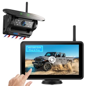 Magnetic Solar Wireless Backup Camera: HD1080P 7 Touchscreen Portable with DVR, BSD, 1-Min Install-Free IR Night Vision Hitch Backup Camera for Trailer/Truck/Small RV/Camper/Tractor-AWTCM701 Magnetic Solar Wireless Backup Camera: HD1080P 7 Touchscreen Portable with DVR, BSD, 1-Min Install-Free IR Night Vision Hitch Backup Camera for Trailer/Truck/Small RV/Camper/Tractor-AWTCM701