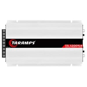 Taramps TS 1200x4 Amplifier Car Audio 1200W RMS 2 Ohms 4 Channels 2 Bridged Channels, Full Range Crossover Fixed RCA/Wire Input - Multichannel Class D Taramps TS 1200x4 Amplifier Car Audio 1200W RMS 2 Ohms 4 Channels 2 Bridged Channels, Full Range Crossover Fixed RCA/Wire Input - Multichannel Class D