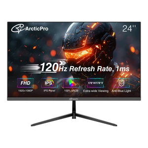 24 inch Monitor 120Hz, FHD 1080p, Computer Monitor, IPS, 99% sRGB, Adaptive Sync, 1ms Response Time, 3-Sided Frameless, Ultra Slim, VESA Mountable, Anti-Blue Light Design, HDMI & VGA Ports 24 inch Monitor 120Hz, FHD 1080p, Computer Monitor, IPS, 99% sRGB, Adaptive Sync, 1ms Response Time, 3-Sided Frameless, Ultra Slim, VESA Mountable, Anti-Blue Light Design, HDMI & VGA Ports