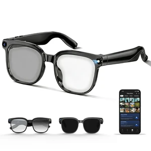 AI Smart Glasses with Camera, 1080P Video Recording & 8MP Photos, Open-Ear Audio, Real-Time Translation, Voice Assistant, Bluetooth 5.4 for Travel, Work & Vlogging (Photochromic) AI Smart Glasses with Camera, 1080P Video Recording & 8MP Photos, Open-Ear Audio, Real-Time Translation, Voice Assistant, Bluetooth 5.4 for Travel, Work & Vlogging (Photochromic)