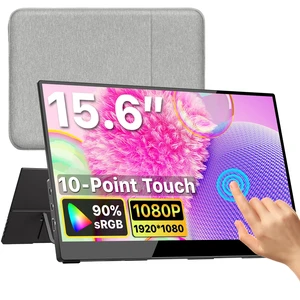Portable Monitor for Laptop MacBook Surface PC Xbox PS5, Travel Monitor Second Screen for Laptop, HDMI USB-C VESA Compatible Built-in Speaker, 15.6inches Portable Monitor for Laptop MacBook Surface PC Xbox PS5, Travel Monitor Second Screen for Laptop, HDMI USB-C VESA Compatible Built-in Speaker, 15.6inches