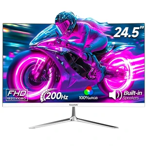Gaming Monitor 24.5 Inch 200Hz Built-in Speakers, 180hz PC Monitor FHD 1080P Frameless Computer Monitors, VA,sRGB 100%, DisplayPort, HDMI, Eye Care, Wall Mount Compatible (White) Gaming Monitor 24.5 Inch 200Hz Built-in Speakers, 180hz PC Monitor FHD 1080P Frameless Computer Monitors, VA,sRGB 100%, DisplayPort, HDMI, Eye Care, Wall Mount Compatible (White)