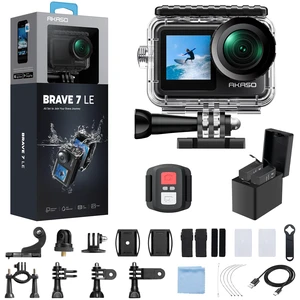 Brave 7 LE 4K30FPS 20MP WiFi Action Camera with Touch Screen EIS 2.0 Zoom Remote Control 131Feet Waterproof Underwater Camera Dual Color Screens Support External Microphone Vlog Camera Brave 7 LE 4K30FPS 20MP WiFi Action Camera with Touch Screen EIS 2.0 Zoom Remote Control 131Feet Waterproof Underwater Camera Dual Color Screens Support External Microphone Vlog Camera