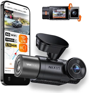 N2X 2.7K Dash Cam Front and Inside, 5G WiFi Dual Dash Camera for Car with HDR IR Night Vision, STARVIS 2, GPS, 2.5K/60FPS, G-Sensor, 24/7 Parking Mode, Voice Control, Support 512GB Max N2X 2.7K Dash Cam Front and Inside, 5G WiFi Dual Dash Camera for Car with HDR IR Night Vision, STARVIS 2, GPS, 2.5K/60FPS, G-Sensor, 24/7 Parking Mode, Voice Control, Support 512GB Max