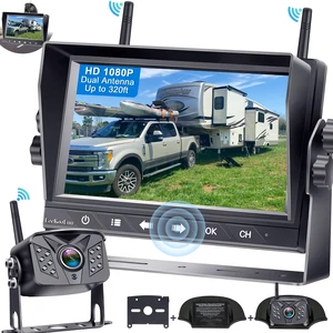 HD 1080P 7 inch RV Wireless Backup Camera: 15-Min Easy Install Clear Night Vision 4 Channels Recording Touch Key Monitor Rear View Camera for Furrion Pre-Wired RVs Travel Trailers Camper Truck HD 1080P 7 inch RV Wireless Backup Camera: 15-Min Easy Install Clear Night Vision 4 Channels Recording Touch Key Monitor Rear View Camera for Furrion Pre-Wired RVs Travel Trailers Camper Truck
