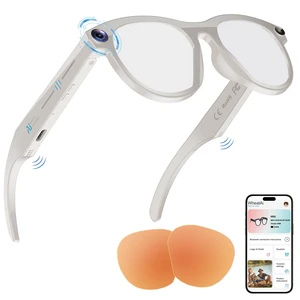 Smart Glasses with Camera AI (White, 2MP Pixel) Smart Glasses with Camera AI (White, 2MP Pixel)