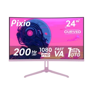 PXC248 Wave Pink 24 inch 200Hz Refresh Rate FHD 1080p Resolution 1500R Curve Fast VA Panel 1ms GTG Response Time Adaptive Sync HDR Curved Gaming Monitor PXC248 Wave Pink 24 inch 200Hz Refresh Rate FHD 1080p Resolution 1500R Curve Fast VA Panel 1ms GTG Response Time Adaptive Sync HDR Curved Gaming Monitor