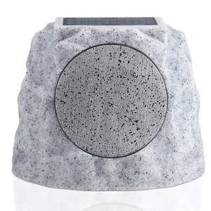 Solar Rock Speakers Outdoor Water-Resistant Solar Powered Rock Speaker with Lights RGB and TWS Pair for Patio Outside Garden BBQ Deck Solar Rock Speakers Outdoor Water-Resistant Solar Powered Rock Speaker with Lights RGB and TWS Pair for Patio Outside Garden BBQ Deck