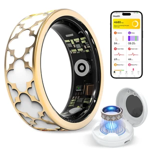 Smart Health Ring for Women & Men,Fitness Tracker Ring,with Heart Rate,Sleep,Blood Oxygen, BloodPressure,HRV & Cycles,IP68 Waterproof,iOS/Android, No Subscription.(White,12) Smart Health Ring for Women & Men,Fitness Tracker Ring,with Heart Rate,Sleep,Blood Oxygen, BloodPressure,HRV & Cycles,IP68 Waterproof,iOS/Android, No Subscription.(White,12)