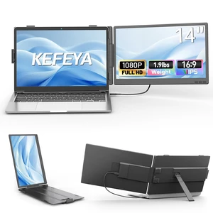 Laptop Screen Extender, 14" FHD 1080P IPS Dual Laptop Monitor Extender, Portable Monitor Plug & Play USB-C/HDMI/USB-A for 13"-17" Laptops, Work with Windows/MacBook/Switch/PS5 Laptop Screen Extender, 14" FHD 1080P IPS Dual Laptop Monitor Extender, Portable Monitor Plug & Play USB-C/HDMI/USB-A for 13"-17" Laptops, Work with Windows/MacBook/Switch/PS5