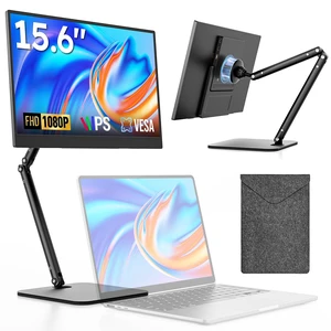 Portable Monitor, 15.6" FHD 1080P IPS Travel Monitor for Laptop, Foldable Magnetic Stand & Carry Case Included, USB-C Screen Extender for Laptop Mac PC Phone Xbox PS4/5 Switch Portable Monitor, 15.6" FHD 1080P IPS Travel Monitor for Laptop, Foldable Magnetic Stand & Carry Case Included, USB-C Screen Extender for Laptop Mac PC Phone Xbox PS4/5 Switch