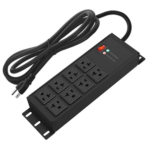 Magnetic Heavy Duty Power Strip Surge Protector 20Amp, 12 Gauge High Amp Extension Outlets, Garage Wall Mount 8 Plug Metal Power Strip. 25FT, Black, 5-15P Adapter 6-20R T-Slot 20a for Appliance Magnetic Heavy Duty Power Strip Surge Protector 20Amp, 12 Gauge High Amp Extension Outlets, Garage Wall Mount 8 Plug Metal Power Strip. 25FT, Black, 5-15P Adapter 6-20R T-Slot 20a for Appliance