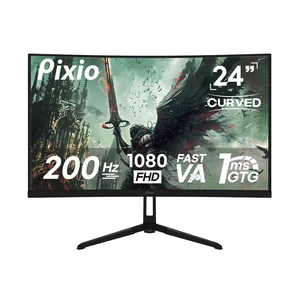 PXC248 Wave 24 inch 200Hz Refresh Rate FHD 1080p Resolution 1500R Curve Fast VA Panel 1ms GTG Response Time Adaptive Sync HDR Curved Gaming Monitor PXC248 Wave 24 inch 200Hz Refresh Rate FHD 1080p Resolution 1500R Curve Fast VA Panel 1ms GTG Response Time Adaptive Sync HDR Curved Gaming Monitor