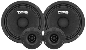 PRO-GM8.4PK Mid and High Complete Package - Includes 2X Midrange Loudspeaker 8" and 2X Aluminum Super Bullet Tweeter 1" Built in Crossover - Door Speakers for Car or Truck Stereo Sound System PRO-GM8.4PK Mid and High Complete Package - Includes 2X Midrange Loudspeaker 8" and 2X Aluminum Super Bullet Tweeter 1" Built in Crossover - Door Speakers for Car or Truck Stereo Sound System