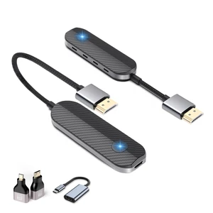 iShare Pro Kit All-in-One Wireless HDMI Transmitter and Receiver, Premium Carbon Fiber Design, 4K Decoding 1080P 60Hz, 328ft Long Range, Includes Adapters for Drones Cameras MacBook iShare Pro Kit All-in-One Wireless HDMI Transmitter and Receiver, Premium Carbon Fiber Design, 4K Decoding 1080P 60Hz, 328ft Long Range, Includes Adapters for Drones Cameras MacBook
