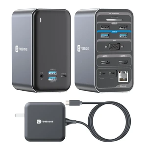 USB C Docking Station Dual Monitor with 100W GaN Charger, Laptop Dual HDMI Docking Station with 7 USB, SD/TF, Ethernet, and Audio/Mic, 15 in 1 USB C Dock for Windows, and ChromeOS USB C Docking Station Dual Monitor with 100W GaN Charger, Laptop Dual HDMI Docking Station with 7 USB, SD/TF, Ethernet, and Audio/Mic, 15 in 1 USB C Dock for Windows, and ChromeOS