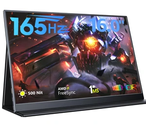 Portable Gaming Monitor, USB-C HDMI Laptop Screen Extender, Second Display for Console with Built-in Speakers, Works with PS5, Xbox, Switch, Ideal for Travel Home Office - 16.1" Portable Gaming Monitor, USB-C HDMI Laptop Screen Extender, Second Display for Console with Built-in Speakers, Works with PS5, Xbox, Switch, Ideal for Travel Home Office - 16.1"