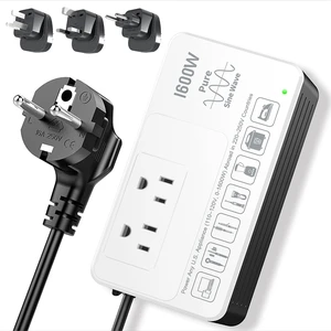 1600W 220V to 110V Voltage Converter, Universal Power Plug Adapter Voltage Converter US to Europe International Travel, Power Any American Appliances in 220-250V, Plug & Play, No Limitations 1600W 220V to 110V Voltage Converter, Universal Power Plug Adapter Voltage Converter US to Europe International Travel, Power Any American Appliances in 220-250V, Plug & Play, No Limitations